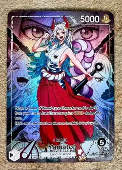 Bandai One Piece Card Game Yamato Foil 5000 OP06-079 Alt Art Holo Wano - Image 1