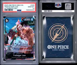 2025 One Piece English Trafalgar Law EB02-045 Alternate Art PSA 10 💎 - Image 2