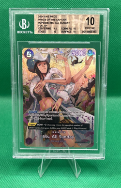 One Piece CCG Ms. All Sunday SP OP04-064 Wings of the Captain BGS Pristine 10 💎 - Image 1