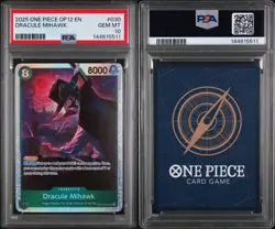 2025 One Piece op12 - Dracule Mihawk #030 sr PSA 10 - Image 3