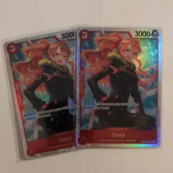 One Piece CCG Sanji OP10-005 Royal Blood Foil Super Rare SR. Set of 2 - Image 1