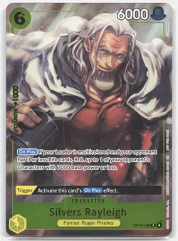 Silvers Rayleigh (Dash Pack) OP14-108 R Foil One Piece The Azure Sea's Seven NM - Image 1