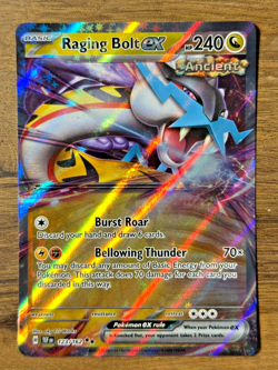 Pokemon TCG Scarlet & Violet Temporal Forces Raging Bolt ex 123/162 Double Rare - Image 1