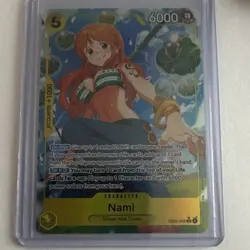 Bandai One Piece Card Game Nami EB03-053 EB03 Eng Holo Special Cost 5 Pow 6000 - Image 1