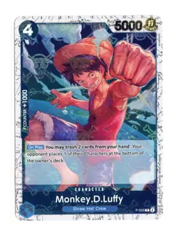 Monkey.D.Luffy (Jolly Roger Foil) P-055 PR One Piece Premium Booster -The Best- - Image 1