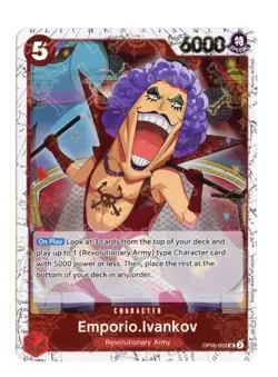 Emporio.Ivankov (Jolly Roger Foil) OP06-003 UC One Piece Premium Booster Best NM - Image 1