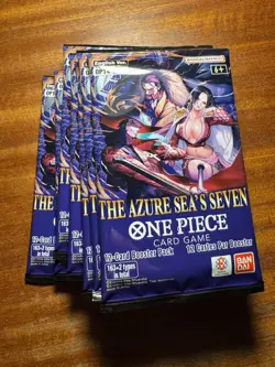 7x Booster Packs One Piece OP-14 The Azure Sea’s Seven🦭Factory Sealed⚡Fast - Image 1