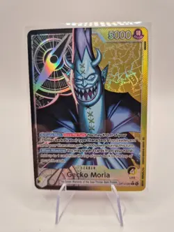 One Piece TCG GECKO MORIA The Azure Sea's Seven *Foil* (OP14-080) Alt Art - Image 1