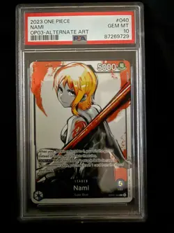 2023 Nami OP03-040 Alternate Art Foil LEADER Pillars of Strength ENGLISH PSA 10 - Image 1