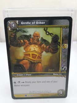 Girdle Of Uther 289/361 Heroes Of Azeroth World Of Warcraft TCG - Image 1