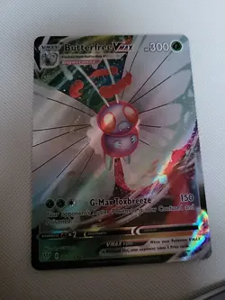 Pokemon TCG Butterfree VMAX Darkness Ablaze Holo Ultra Rare Card 002/189 - Image 1