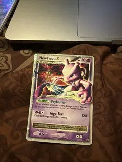 Mewtwo LV.X DP28 - Diamond and Pearl Black Star Promo Holo Pokemon - LP - Image 2