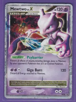 2008 POKEMON DIAMOND & PEARL BLACK STAR PROMO #DP28 MEWTWO LV.X-HOLO - Excellent - Image 1