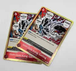One Piece Gum-Gum Kong Gatling x2 Foil Card ST10-016 Three Captains - Image 1
