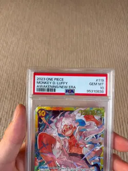 Monkey D. Luffy OP05-119 SEC PSA 10 One Piece Card Game Awakening Of The New Era - Image 2