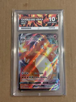 Pokemon TCG 🔥 Charizard VMAX 🔥 020/189 🔥 Darkness Ablaze 🔥 Ace 10 🔥 - Image 1