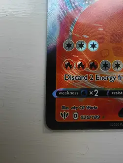 Pokemon TCG | Charizard VMAX | Darkness Ablaze 020/189 mint - Image 5