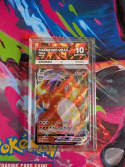Pokemon TCG Charizard VMAX Darkness Ablaze Holo Card 020/189 ACE 10 Gem Mint - Image 1