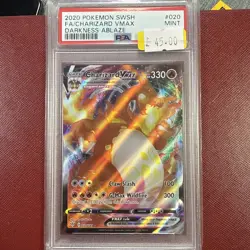 Pokemon PSA 9 TCG Charizard VMAX Darkness Ablaze #020/189 PSA 9 - Image 1