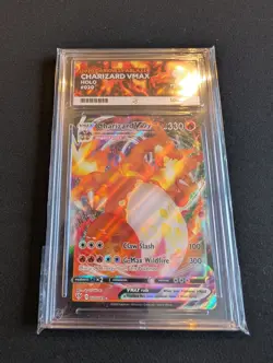 Pokemon TCG Charizard VMAX Darkness Ablaze Holo Card 020/189 ACE 9 Mint - Image 1