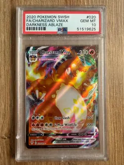 Pokemon TCG - Charizard VMAX 020/189 Darkness Ablaze - GEM MINT PSA 10 - Image 1