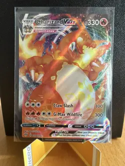 Pokemon TCG Charizard VMAX Darkness Ablaze 020/189 Single Card NM-MINT - Image 1