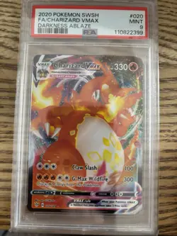 Pokemon PSA 9 TCG Charizard VMAX Darkness Ablaze #020/189 PSA 9 - Image 1