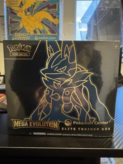 Pokemon TCG Mega Evolutions Lucario Pokemon Center ETB Elite Trainer Box Sealed - Image 1