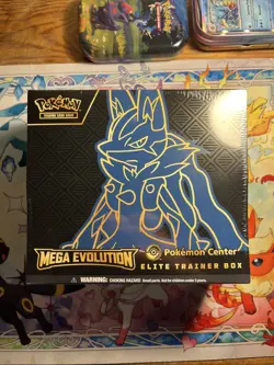Pokemon Center Lucario Elite Trainer Box ETB Mega Evolutions Sealed TCG (desc) - Image 2