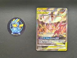 Pokemon TCG Espeon & Deoxys GX SM240 Tag Team Black Star Promo Near Mint - Image 1