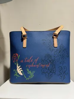 Dooney & Bourke Disney Beauty and the Beast Belle Medium Blue Tote Bag NWOT - Image 2