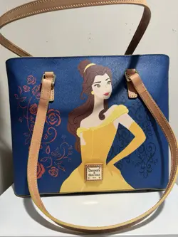 Dooney & Bourke Disney Beauty and the Beast Belle Medium Blue Tote Bag NWOT - Image 3