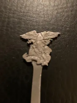 1982 Epcot Center The American Adventure Souvenir Pewter Spoon Walt Disney World - Image 3