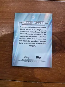 2026 Topps Chrome Disney Minnie Mouse Black & White Shimmer # /101 !! 🔥🔥 - Image 2