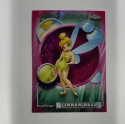 2026 Topps Chrome Disney #166 Tinker Bell Pink Mini-Diamond /250 - Image 1