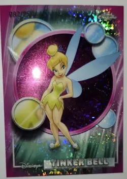 2026 Topps Chrome Disney #166 Tinker Bell Pink Mini-Diamond /250 - Image 2