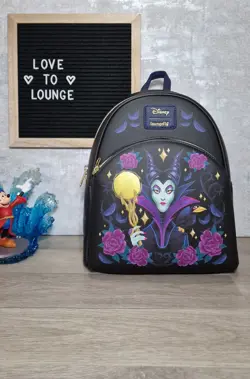 Loungefly Disney Hot Topic Exclusive Maleficent, Disney Villains Backpack BNWT - Image 2