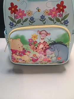 Disney Loungefly Winnie The Pooh And Friends Floral Mini Backpack And Wallet NWT - Image 4