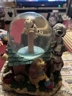 Disney Dogs SnowGlobe Large Rare - Image 2