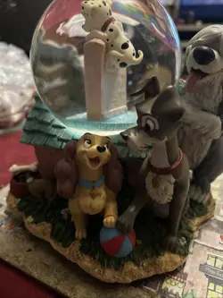 Disney Dogs SnowGlobe Large Rare - Image 3