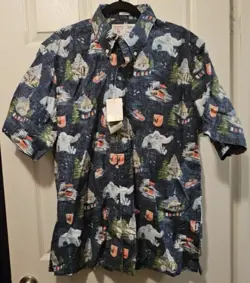 Disney x Reyn Spooner Disneyland Club 33 Matterhorn Bobsleds 65 Shirt XL NWT - Image 1