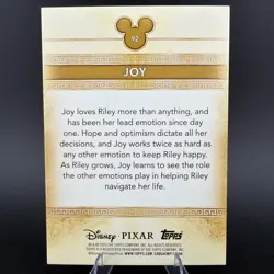 JOY 2025 TOPPS MINTED DISNEY PIXAR GREEN MINT FOIL #92 /75 INSIDE OUT - Image 2