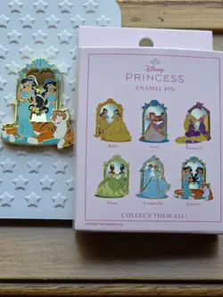 Disney Princess Mirror Reflections Pin New Loungefly Jasmine Aladdin - Image 3