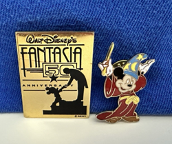 Walt Disney's Fantasia Pin Set-Fantasia 50th & Mickey/Sorcerer's Apprentice - Image 1