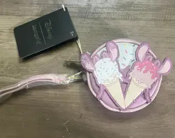 Loungefly Disney Stitch & Angel Ice Cream Cone Wristlet Coin Purse - Image 1
