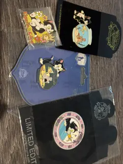 Disney Pin Collection Pinocchio Figaro Lot - Image 1