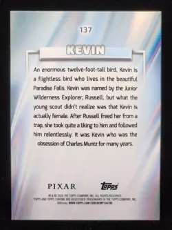 Topps Chrome Disney 2026 Kevin "Up" Pink Refractor /250 #137 - Image 2