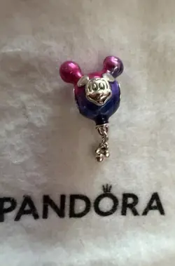 New 2025 Disney Parks Pandora Charm Mickey Mouse Balloon Ears - Image 1