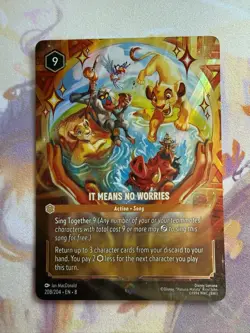 Disney Lorcana It Means No Worries Reign Of Jafar Enchanted Foil 208/204 - Image 4