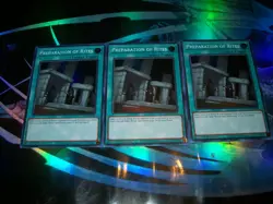 3x Preparation of Rites 1st Edition Super Rare RA02-EN056 Yu-Gi-Oh! - Image 1